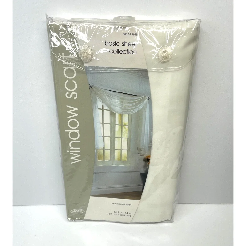 HOME Window Scarf Basic Sheer Collection 60
